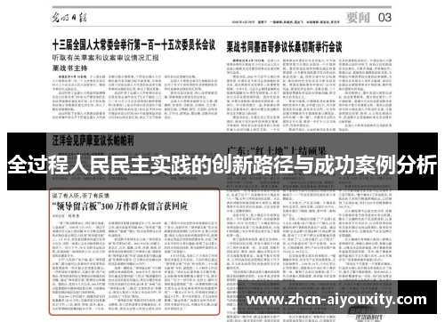 全过程人民民主实践的创新路径与成功案例分析