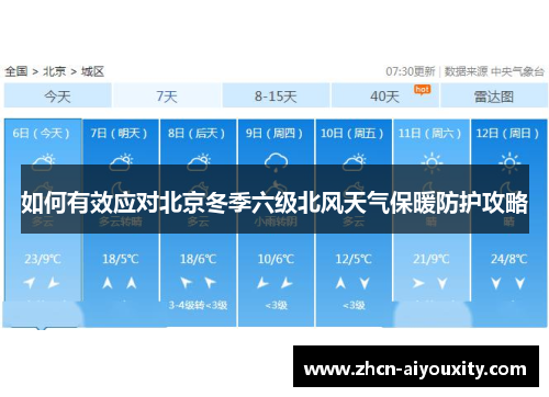 如何有效应对北京冬季六级北风天气保暖防护攻略